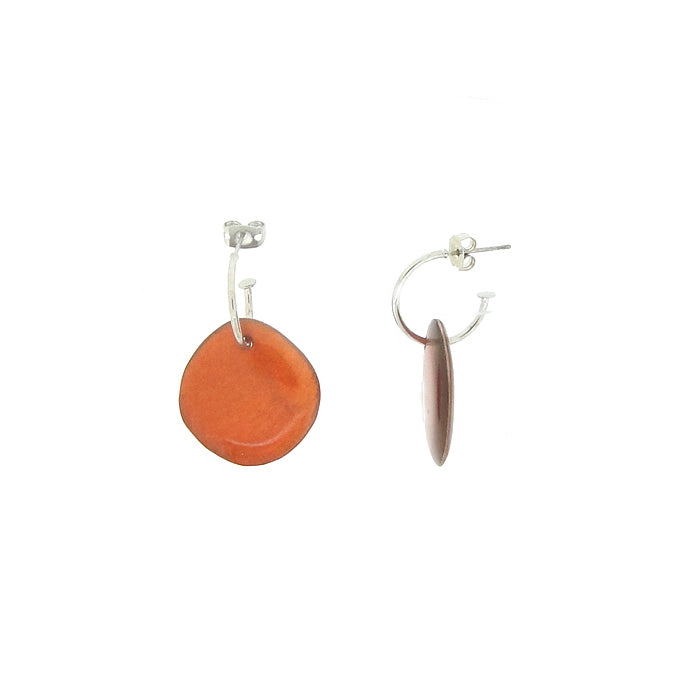 Orange Shell Resin Drops - The Nancy Smillie Shop - Art, Jewellery & Designer Gifts Glasgow