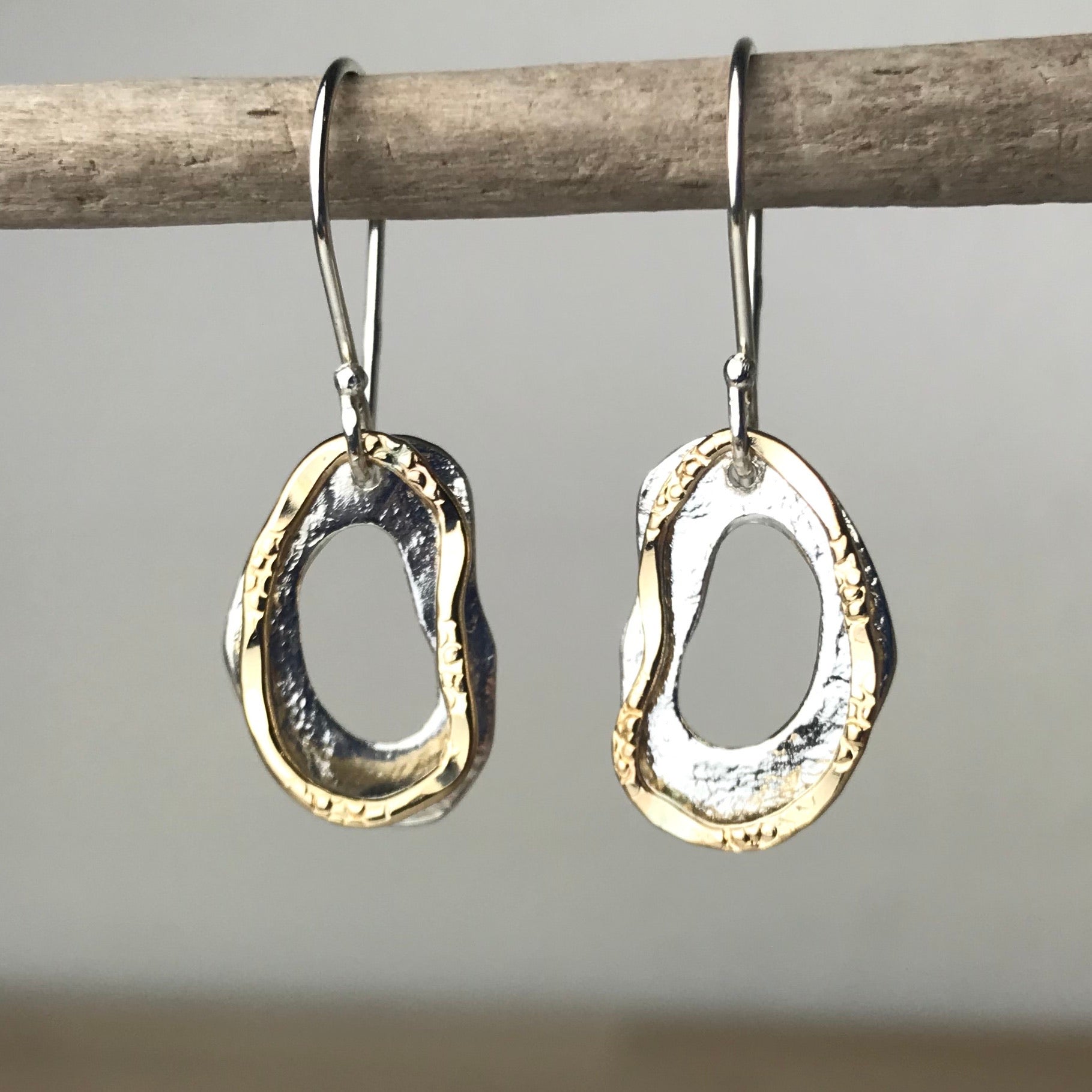 Organic Ovals Earrings - The Nancy Smillie Shop - Art, Jewellery & Designer Gifts Glasgow