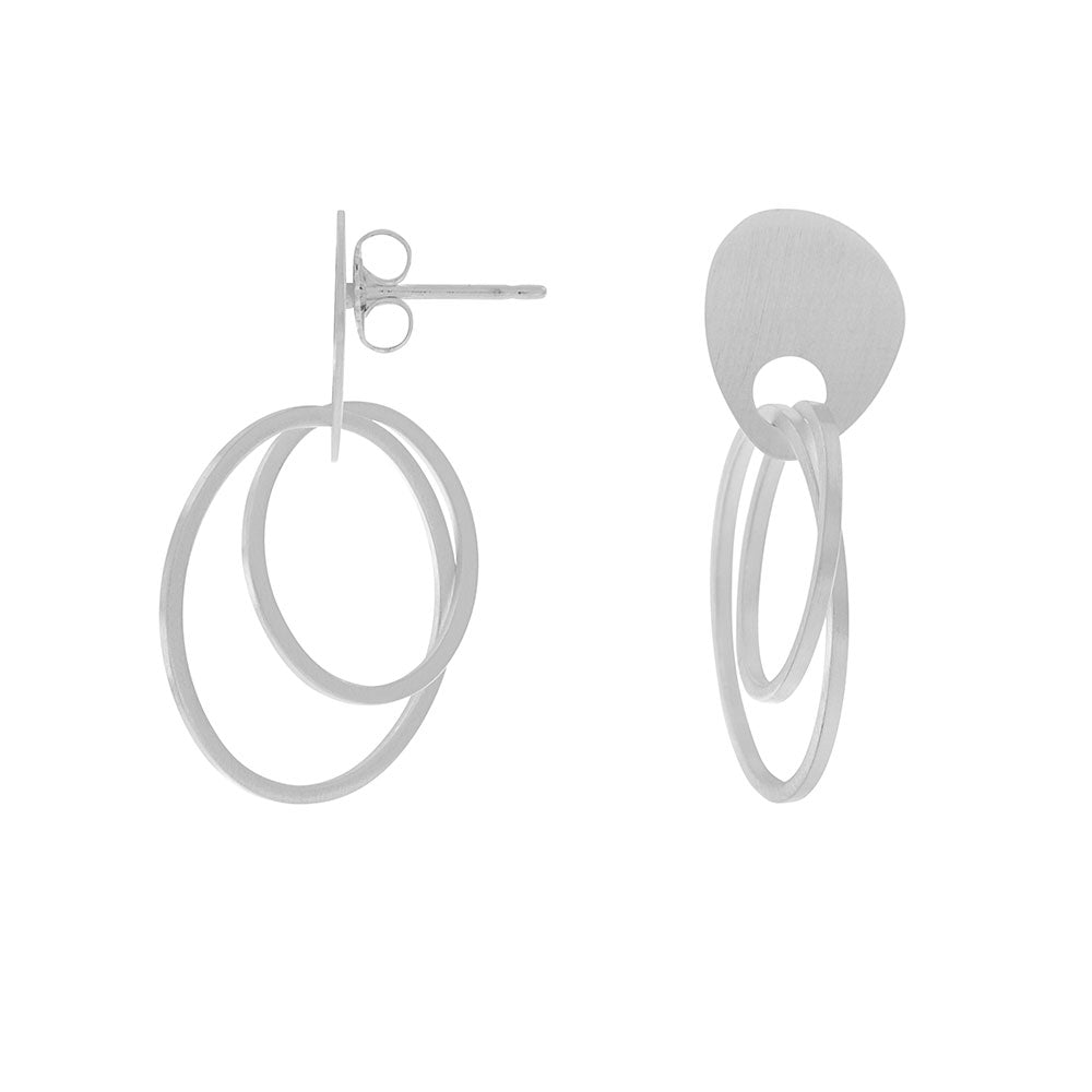 Oval Hoop Earrings - The Nancy Smillie Shop - Art, Jewellery & Designer Gifts Glasgow