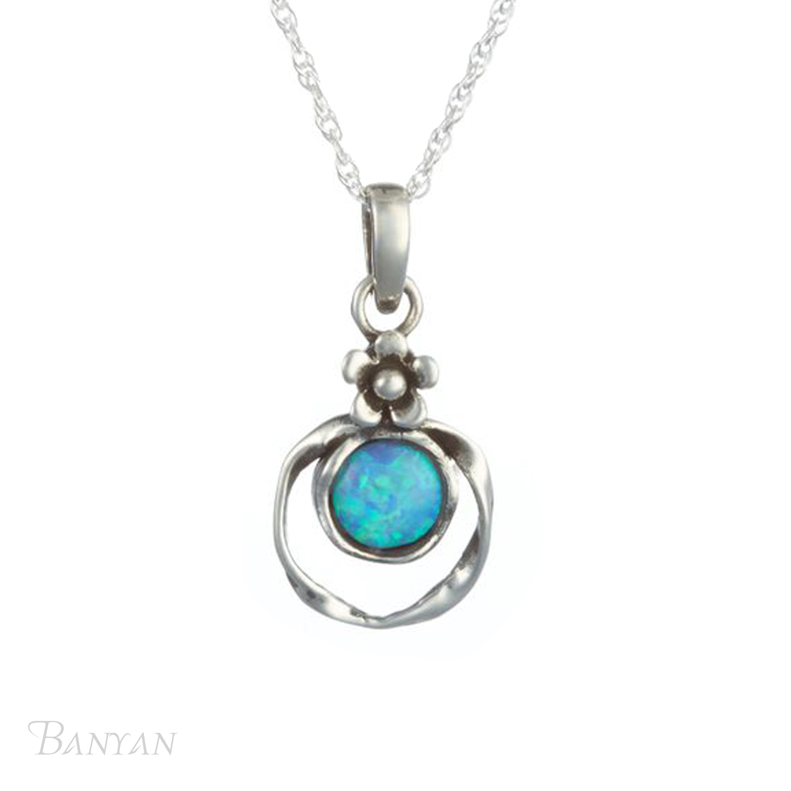 Oxidised Opal Necklace - The Nancy Smillie Shop - Art, Jewellery & Designer Gifts Glasgow