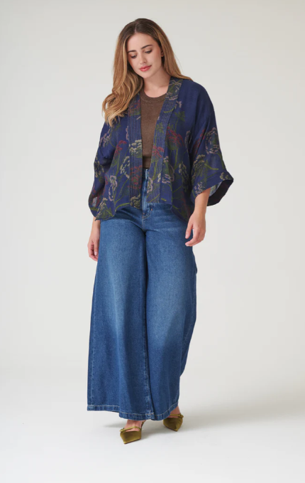 Parsley Seed Wool Kimono