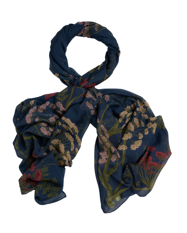 Parsley Seed Navy Scarf - Scarves! - Scotland