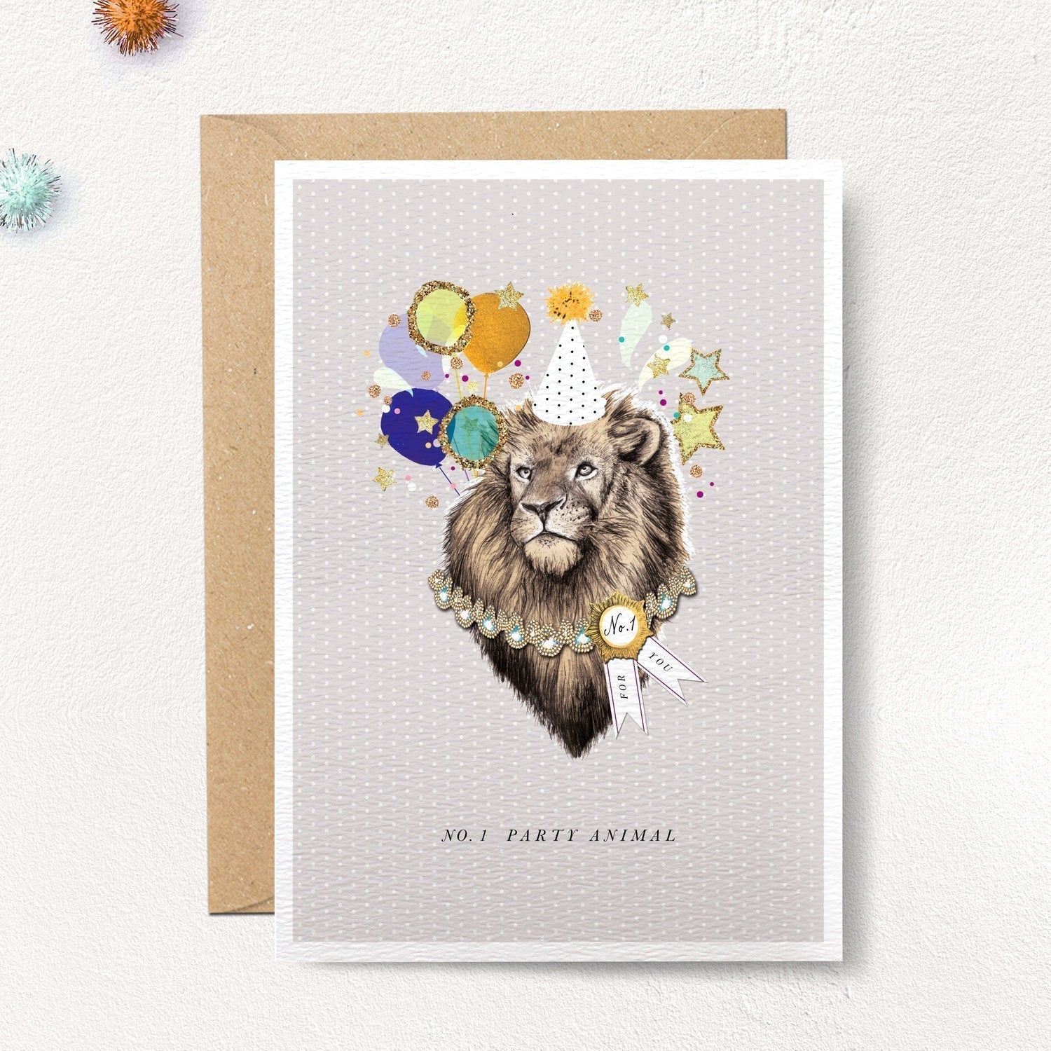 Party Animal Card - The Nancy Smillie Shop - Art, Jewellery & Designer Gifts Glasgow
