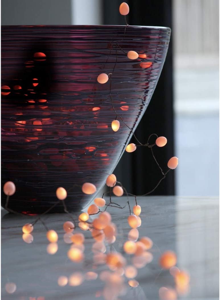 Peach Teardrop Battery Lights - The Nancy Smillie Shop - Art, Jewellery & Designer Gifts Glasgow