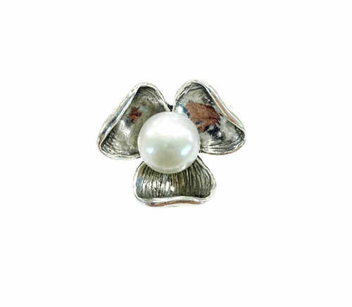 Pearl Flower Ring - The Nancy Smillie Shop - Art, Jewellery & Designer Gifts Glasgow