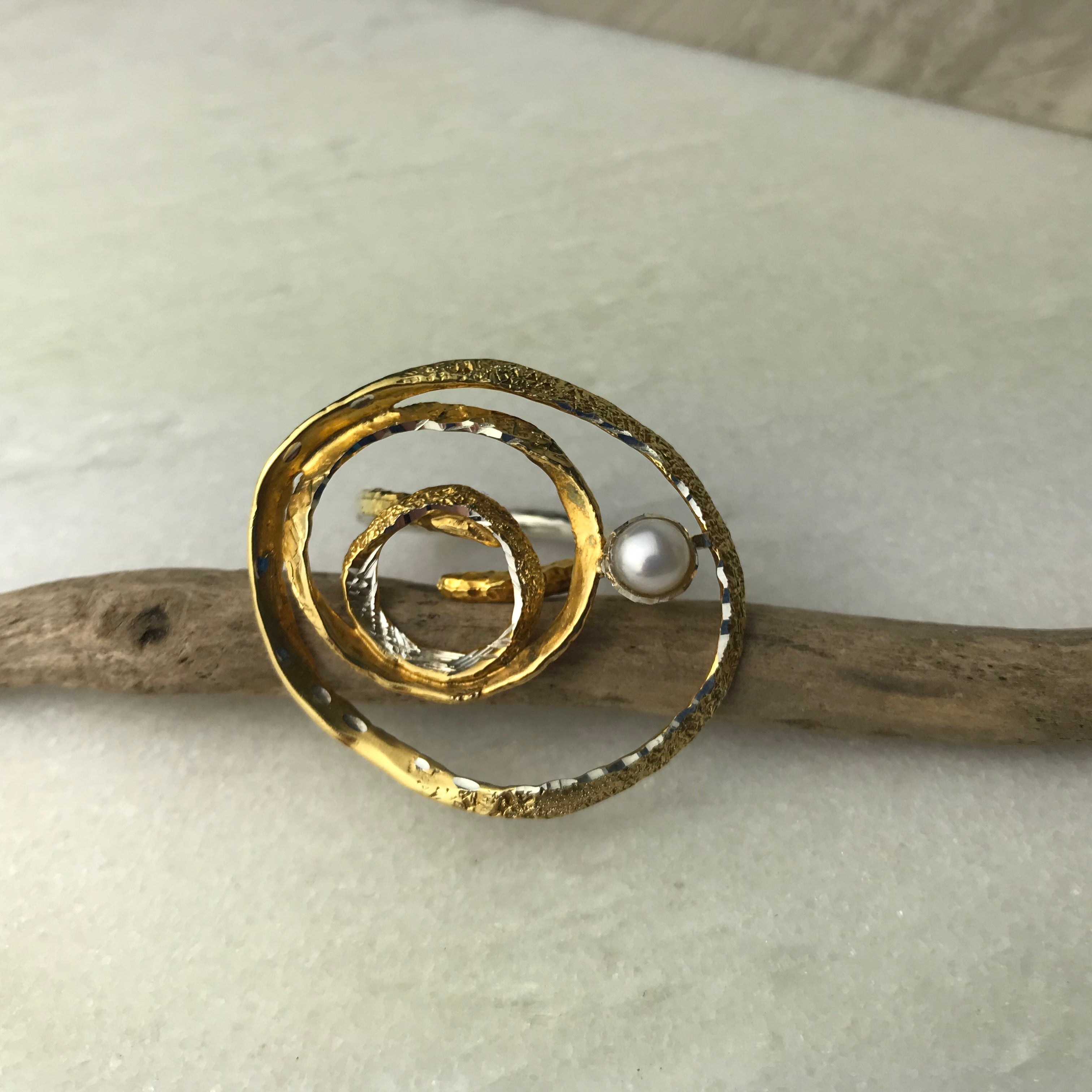 Pearl Swirl Ring - The Nancy Smillie Shop - Art, Jewellery & Designer Gifts Glasgow