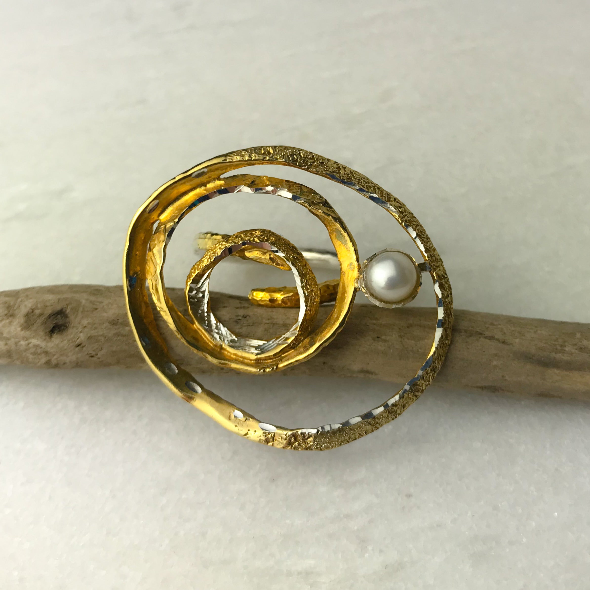 Pearl Swirl Ring - The Nancy Smillie Shop - Art, Jewellery & Designer Gifts Glasgow
