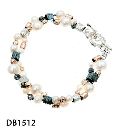 Pearl & Tube Bracelet - The Nancy Smillie Shop - Art, Jewellery & Designer Gifts Glasgow