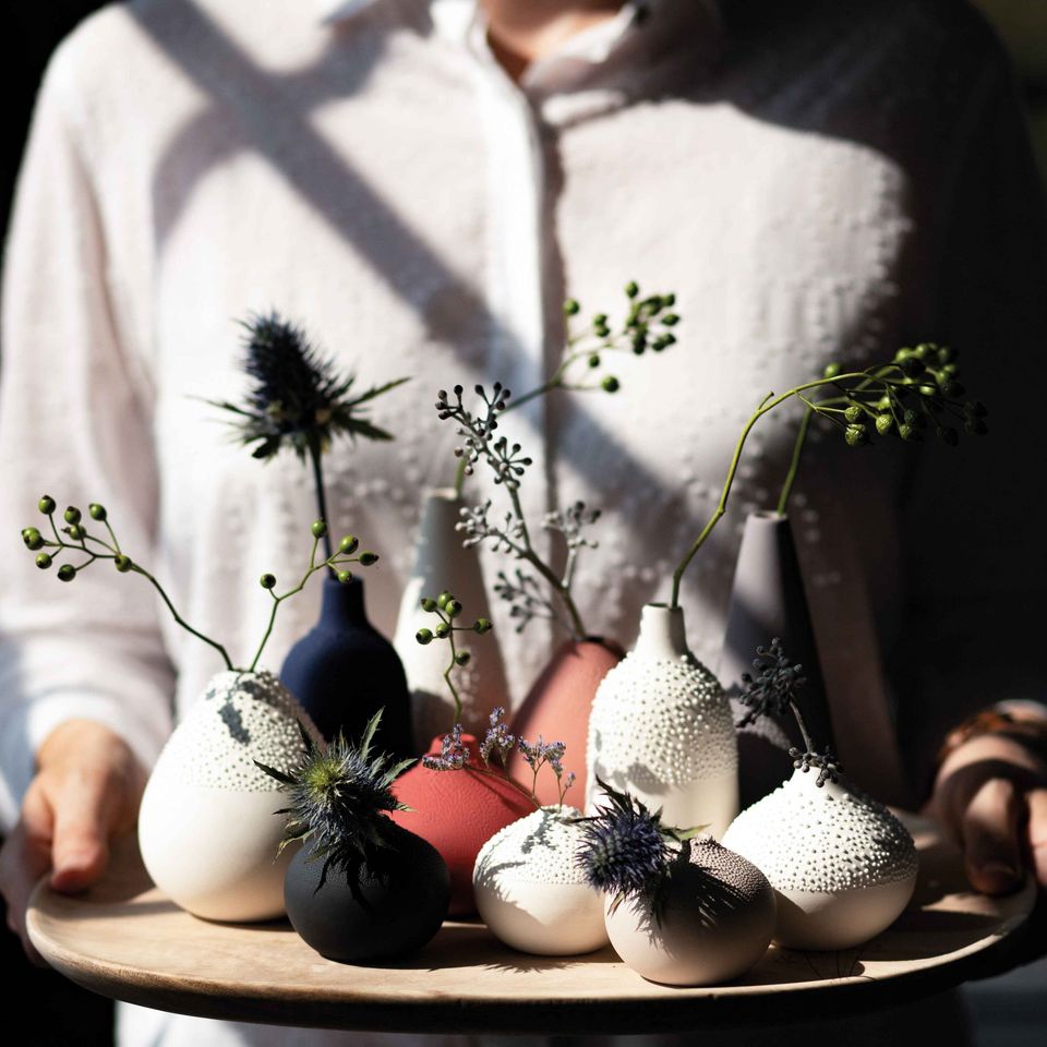 Pearl Vase Design 4 - The Nancy Smillie Shop - Art, Jewellery & Designer Gifts Glasgow
