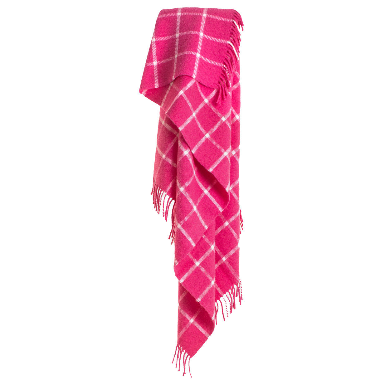 Pink Checkered Throw - The Nancy Smillie Shop - Art, Jewellery & Designer Gifts Glasgow