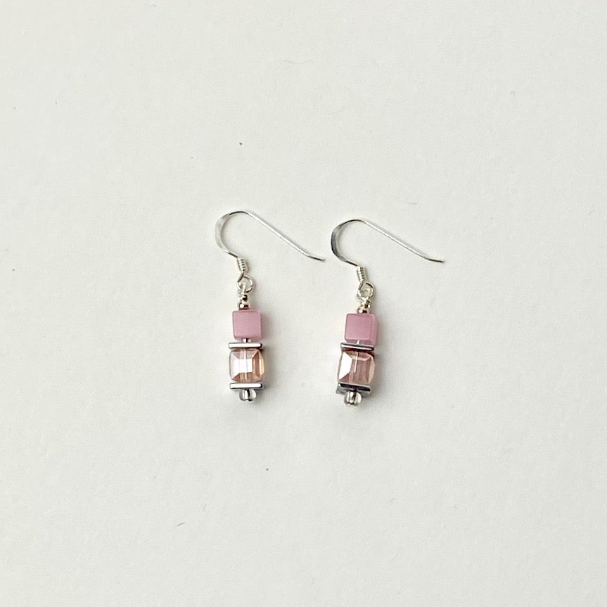Pink Crystal Earrings - The Nancy Smillie Shop - Art, Jewellery & Designer Gifts Glasgow