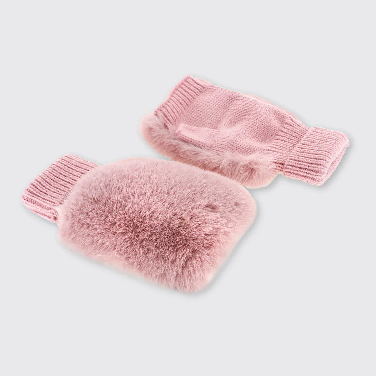 Pink Faux Fur Fingerless Gloves | The Nancy Smillie Shop - Art, Jewellery & Designer Gifts Glasgow Scotland