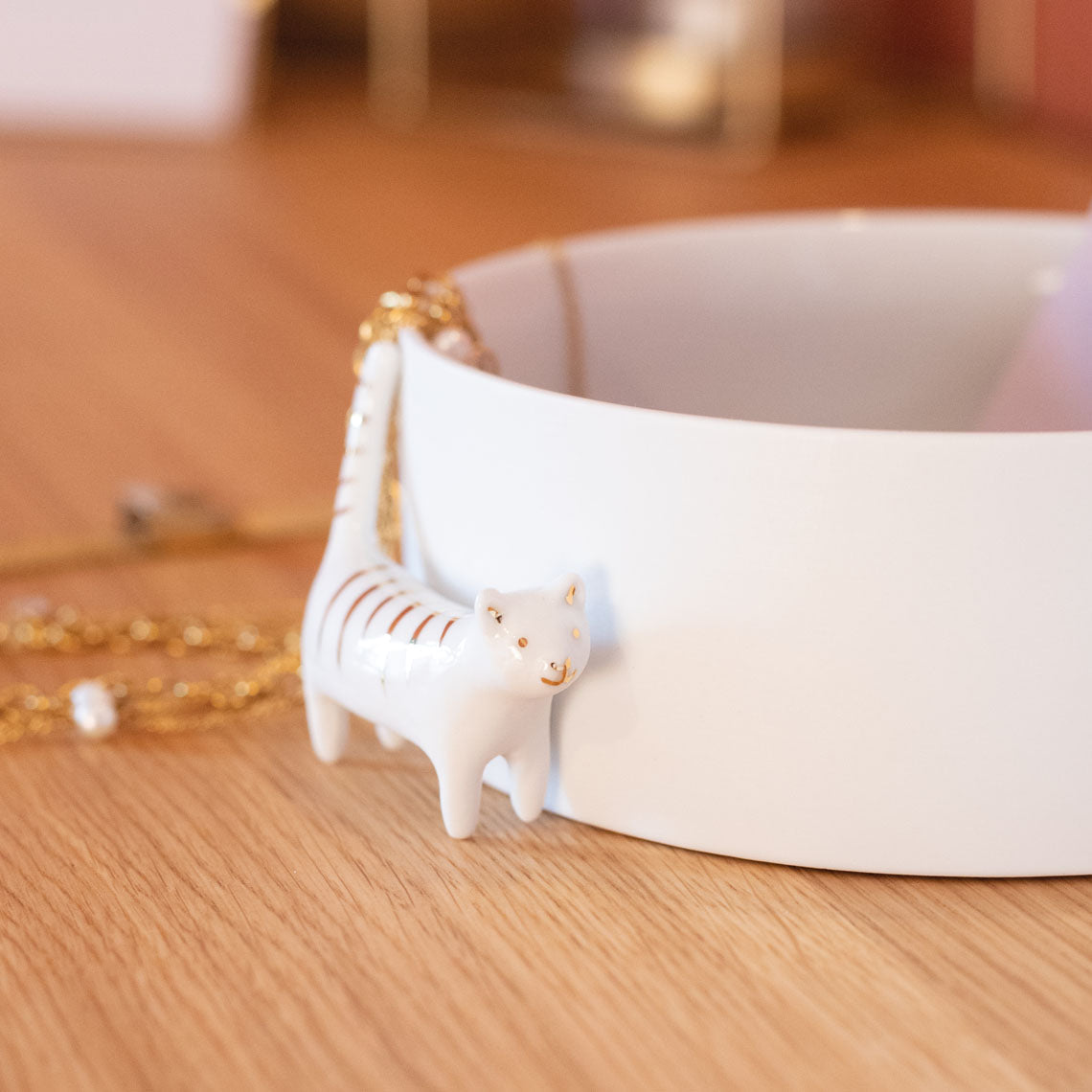 Porcelain Cat Bowl - The Nancy Smillie Shop - Art, Jewellery & Designer Gifts Glasgow