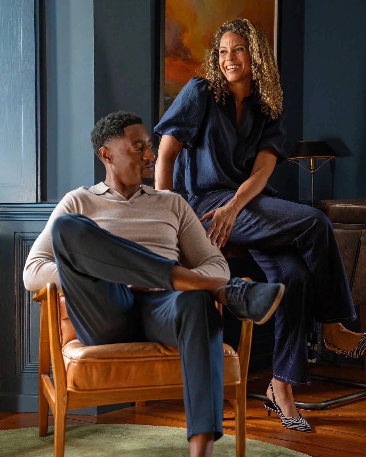 Porcha Top Navy - Clothing - Scotland