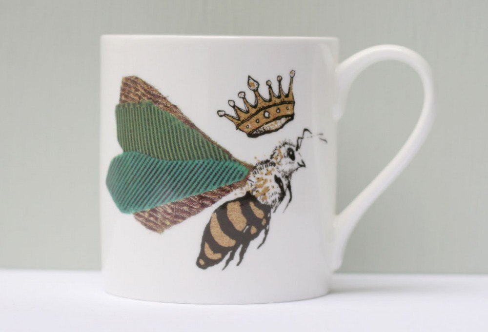 "Queen Bee" Mug - The Nancy Smillie Shop - Art, Jewellery & Designer Gifts Glasgow