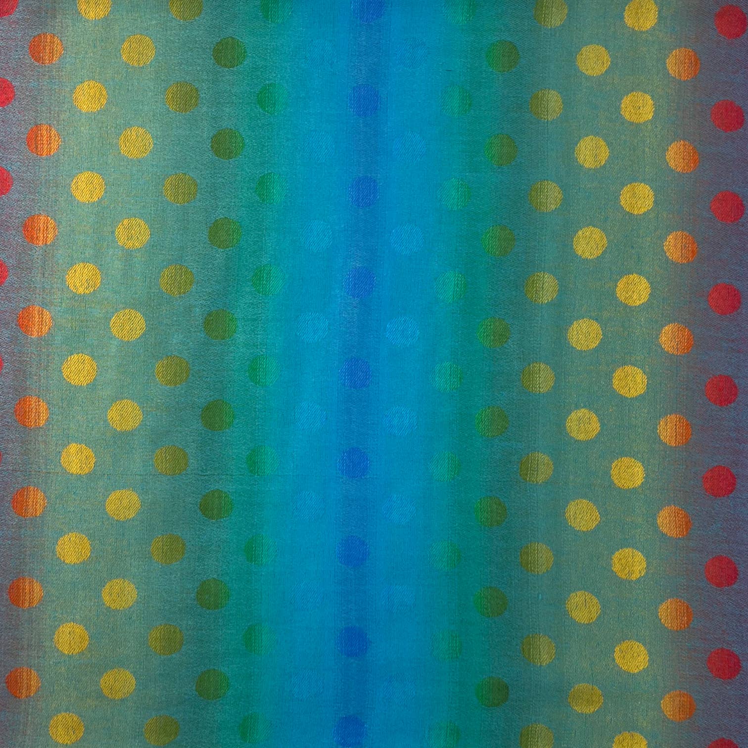 Rainbow Pashmina dots print with tassels: Teal - The Nancy Smillie Shop - Art, Jewellery & Designer Gifts Glasgow