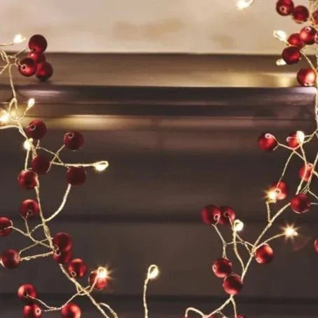 Red Berry Mains Lights - The Nancy Smillie Shop - Art, Jewellery & Designer Gifts Glasgow