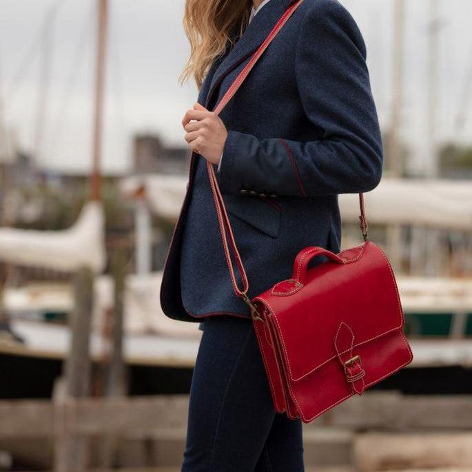 Red Casablanca Mini Satchel - The Nancy Smillie Shop - Art, Jewellery & Designer Gifts Glasgow