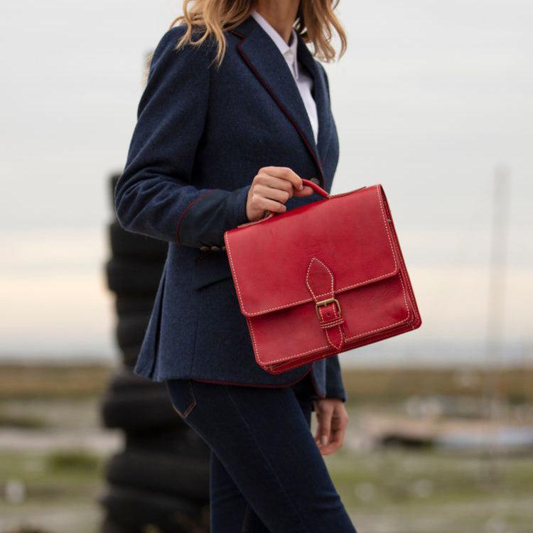 Red Casablanca Mini Satchel - The Nancy Smillie Shop - Art, Jewellery & Designer Gifts Glasgow