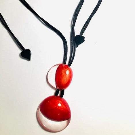 Red Luxus Pendant - The Nancy Smillie Shop - Art, Jewellery & Designer Gifts Glasgow
