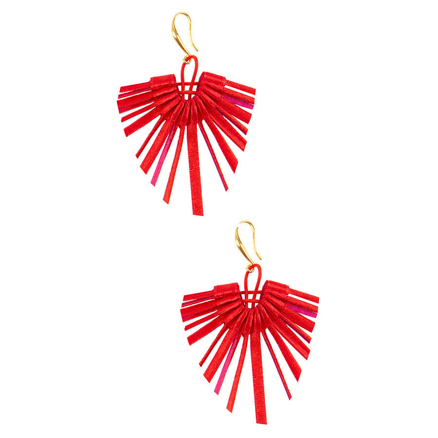 Red & Pink Kite Earrings - The Nancy Smillie Shop - Art, Jewellery & Designer Gifts Glasgow