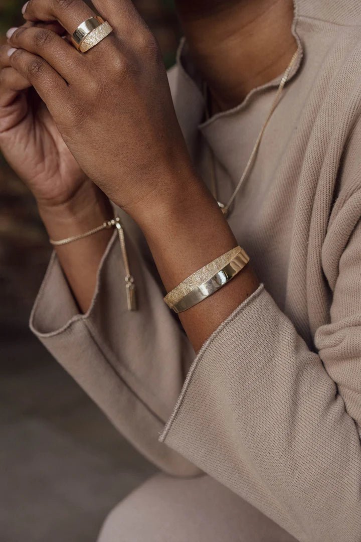 Reflect Bangle Gold - The Nancy Smillie Shop - Art, Jewellery & Designer Gifts Glasgow