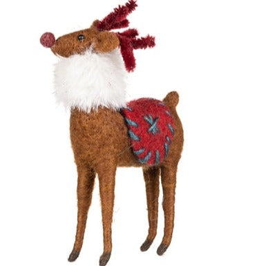 Reindeer With Muffler - The Nancy Smillie Shop - Art, Jewellery & Designer Gifts Glasgow