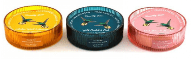 Ribbed 3 Wick Candle - The Nancy Smillie Shop - Art, Jewellery & Designer Gifts Glasgow