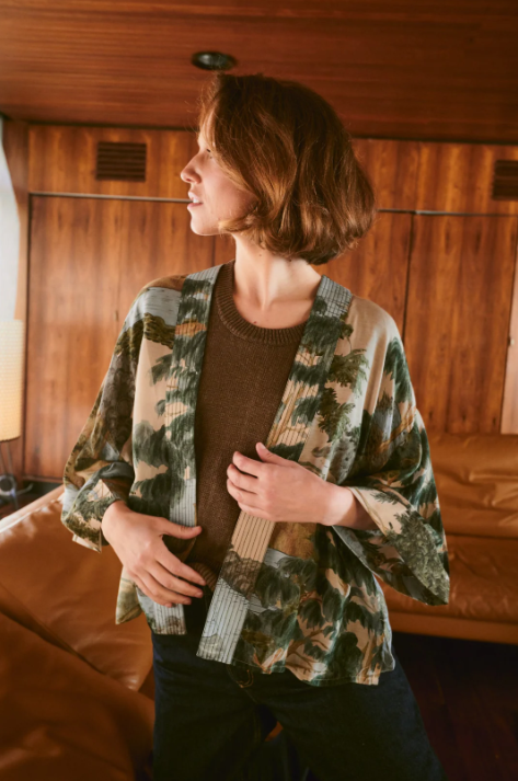 River and Trees Kimono