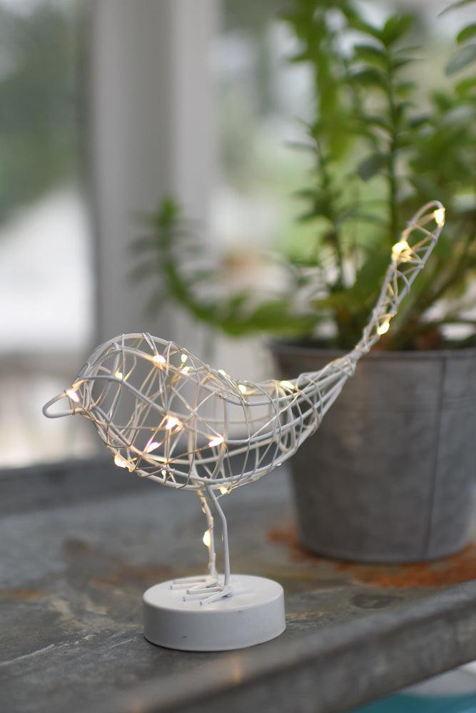 Robin Light in White - The Nancy Smillie Shop - Art, Jewellery & Designer Gifts Glasgow