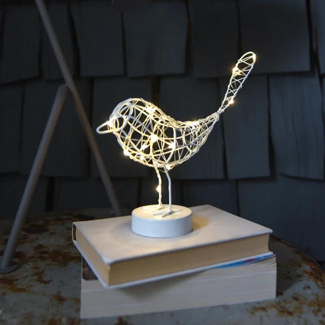 Robin Light in White - The Nancy Smillie Shop - Art, Jewellery & Designer Gifts Glasgow
