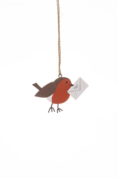 Robin Posting Xmas Card | The Nancy Smillie Shop - Art, Jewellery & Designer Gifts Glasgow Scotland