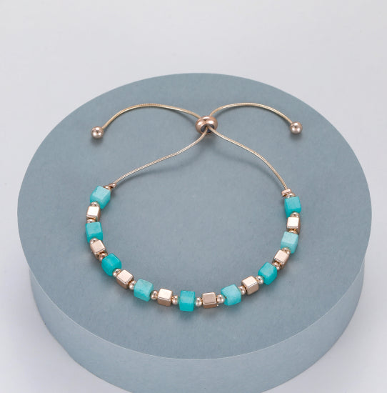 Rose Gold Cube Bracelet - The Nancy Smillie Shop - Art, Jewellery & Designer Gifts Glasgow