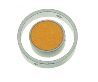 Round Yellow Felt Necklace | The Nancy Smillie Shop - Art, Jewellery & Designer Gifts Glasgow Scotland