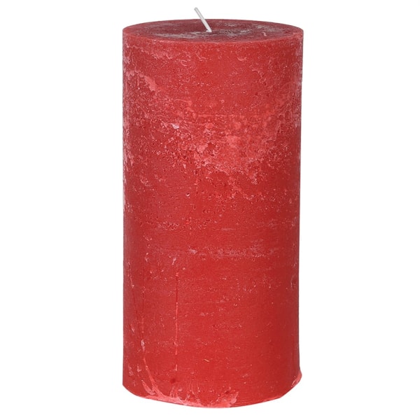 Rustic Red Pillar Candle - The Nancy Smillie Shop - Art, Jewellery & Designer Gifts Glasgow