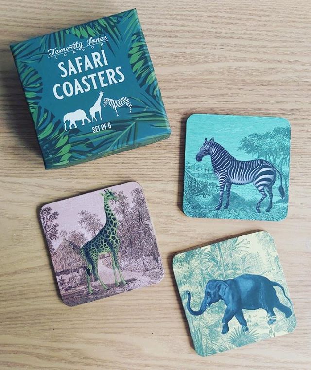 Safari Coasters - The Nancy Smillie Shop - Art, Jewellery & Designer Gifts Glasgow