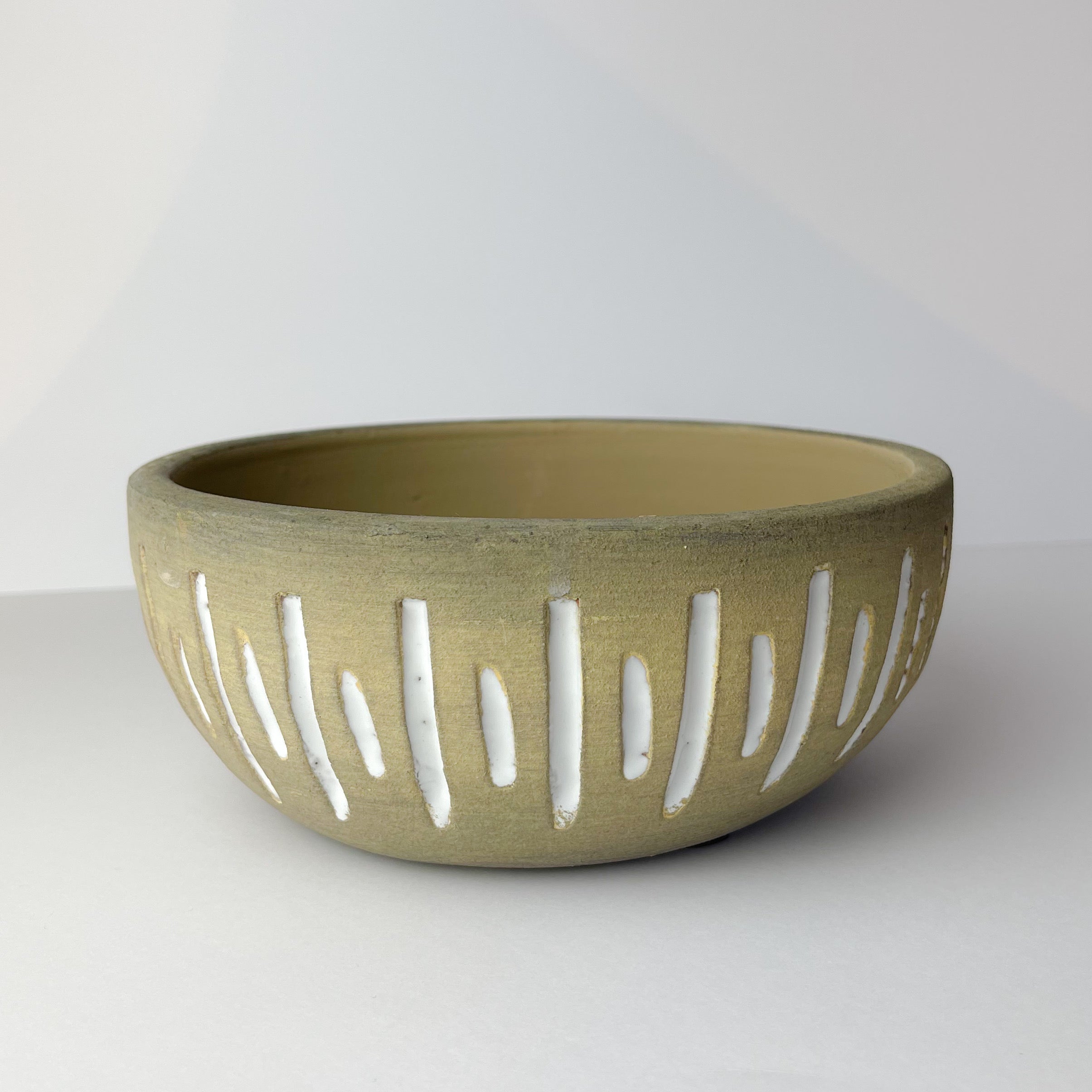 Sand Stripes Medium Round Bowl - The Nancy Smillie Shop - Art, Jewellery & Designer Gifts Glasgow