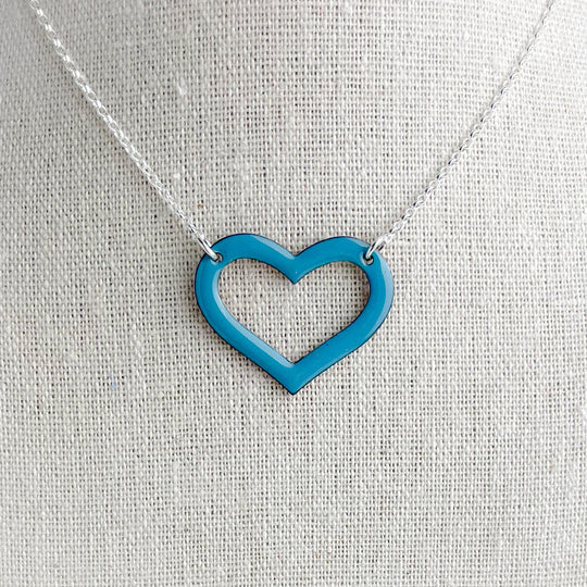 Sapphire Heart Necklace - The Nancy Smillie Shop - Art, Jewellery & Designer Gifts Glasgow