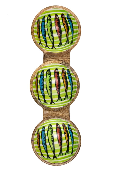 Sardines on Green trio Bowl - Gifts - Scotland