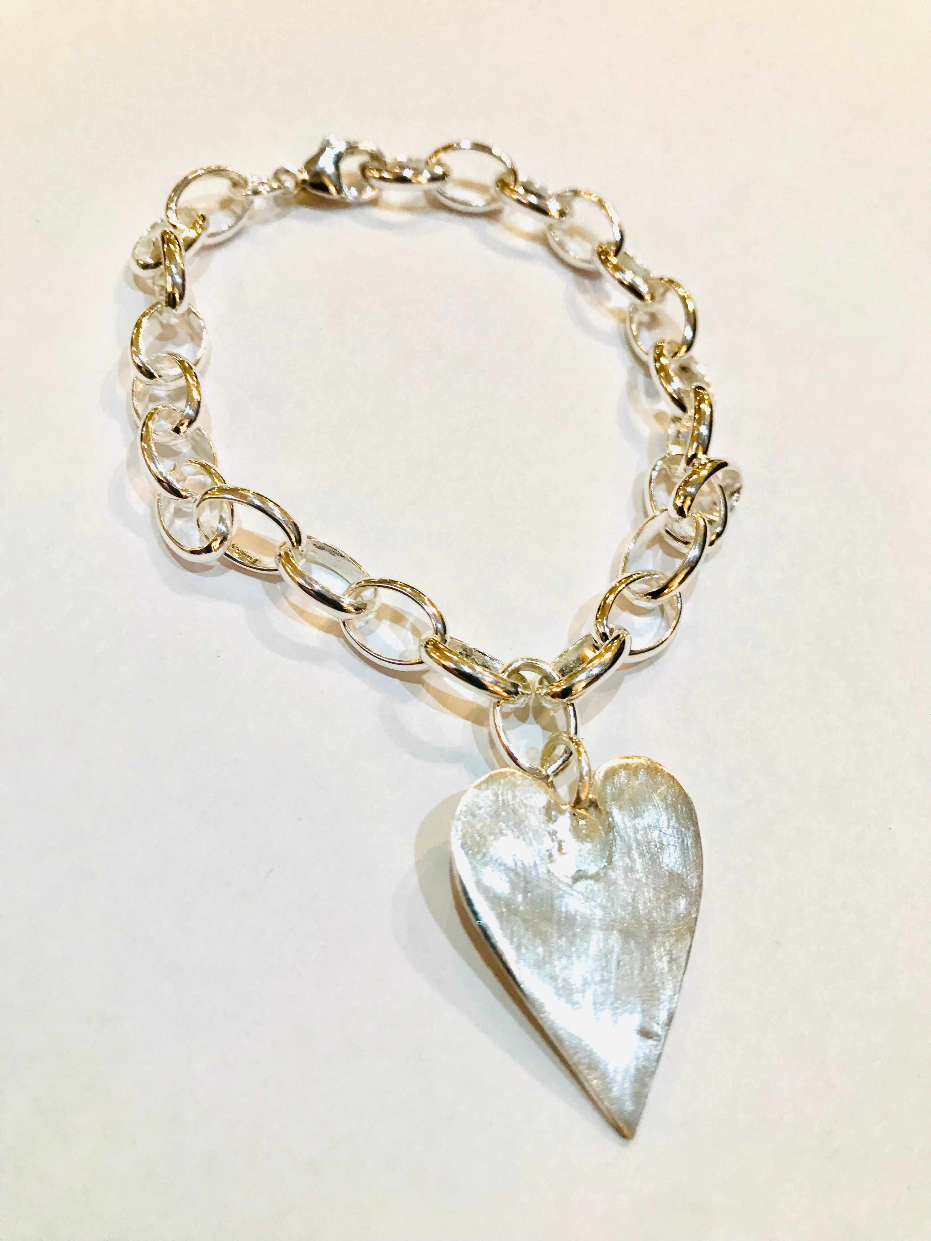 Satin Heart Bracelet - The Nancy Smillie Shop - Art, Jewellery & Designer Gifts Glasgow