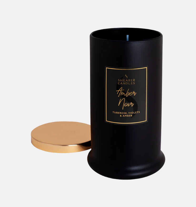 Amber Noir Pillar Jar | The Nancy Smillie Shop - Art, Jewellery & Designer Gifts Glasgow Scotland
