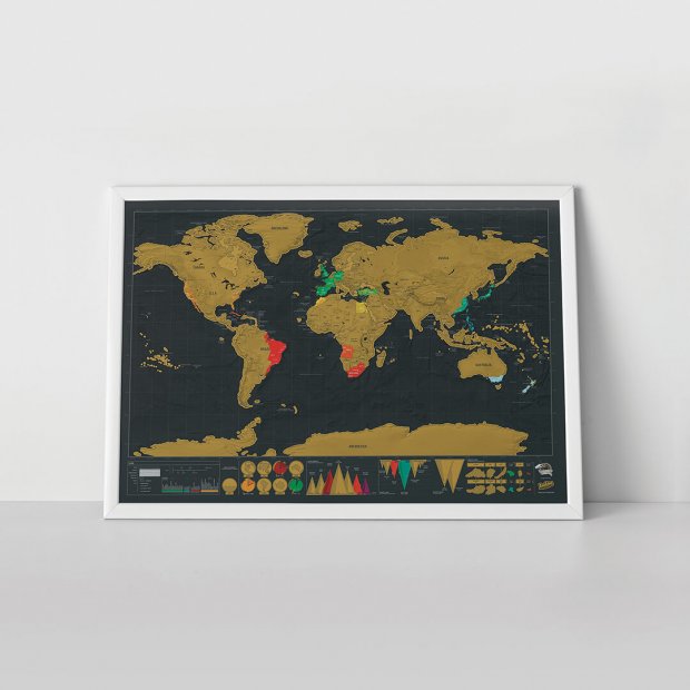 Scratch Map Poster (Deluxe) - The Nancy Smillie Shop - Art, Jewellery & Designer Gifts Glasgow