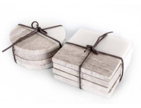 set 4 marble coaster - All House & Home - Scotland