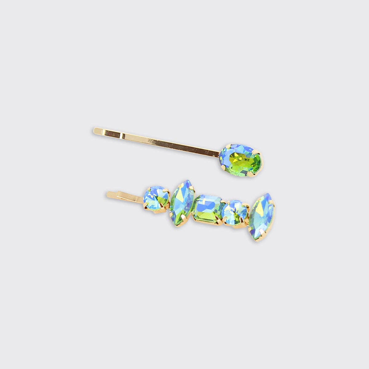 Set of 2 Gemstone Hair Clips: Multi - Gifts Under £10 - Scotland