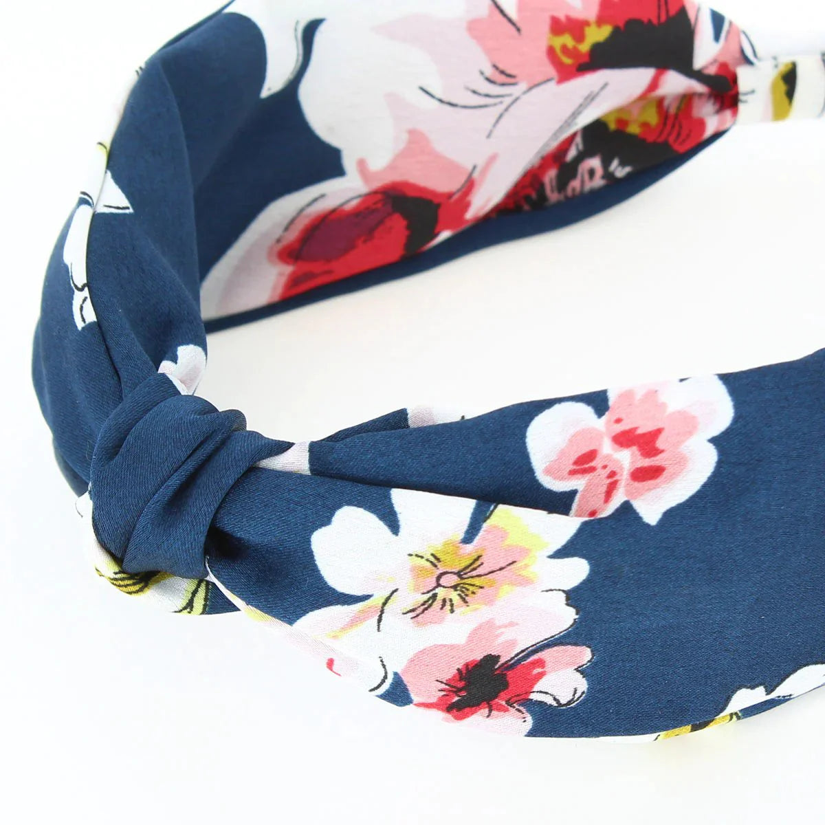 Sienna Wide Headband in Navy | The Nancy Smillie Shop - Art, Jewellery & Designer Gifts Glasgow Scotland