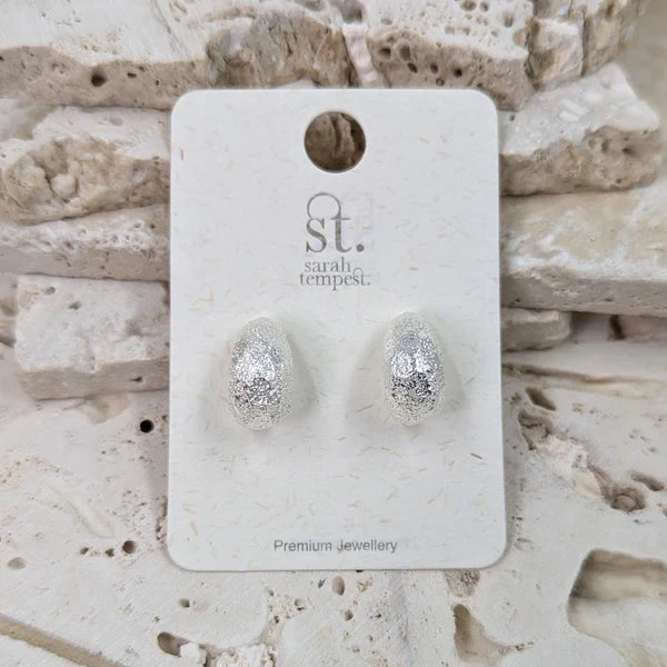 Silver Curved Hoop Earrings - Jewellery - Scotland