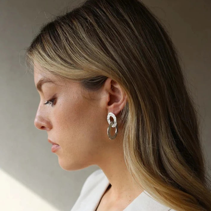 Silver Fall Earrings - The Nancy Smillie Shop - Art, Jewellery & Designer Gifts Glasgow