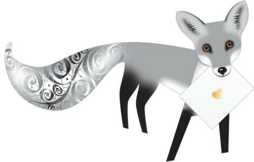 Silver Fox Card - The Nancy Smillie Shop - Art, Jewellery & Designer Gifts Glasgow