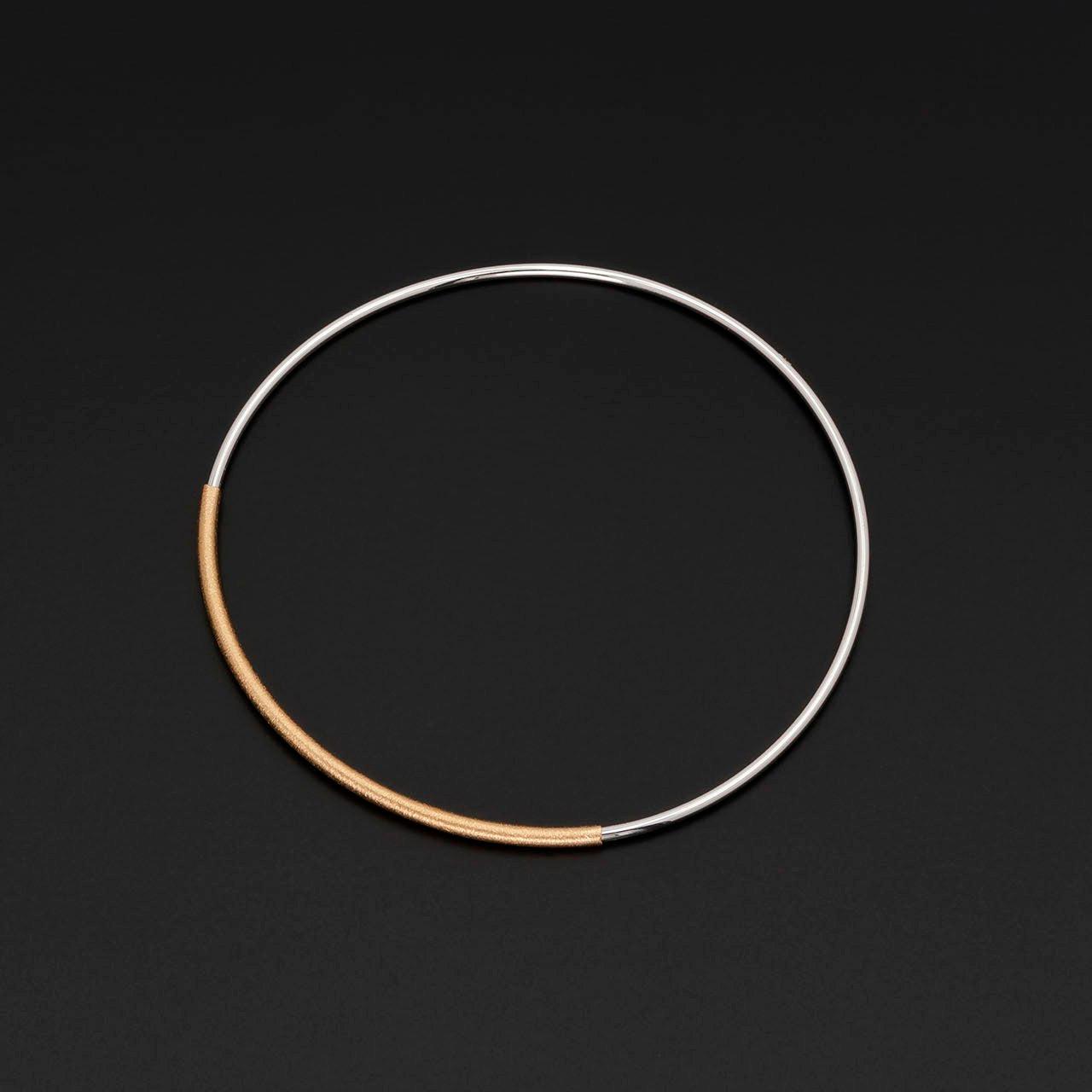 Silver & Gold Accent Bangle - The Nancy Smillie Shop - Art, Jewellery & Designer Gifts Glasgow