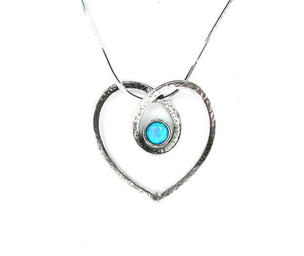 Silver Heart Loop Necklace - The Nancy Smillie Shop - Art, Jewellery & Designer Gifts Glasgow